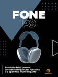 Fone  de ouvido Sem Fio Extra Bass P9 Air Top Max