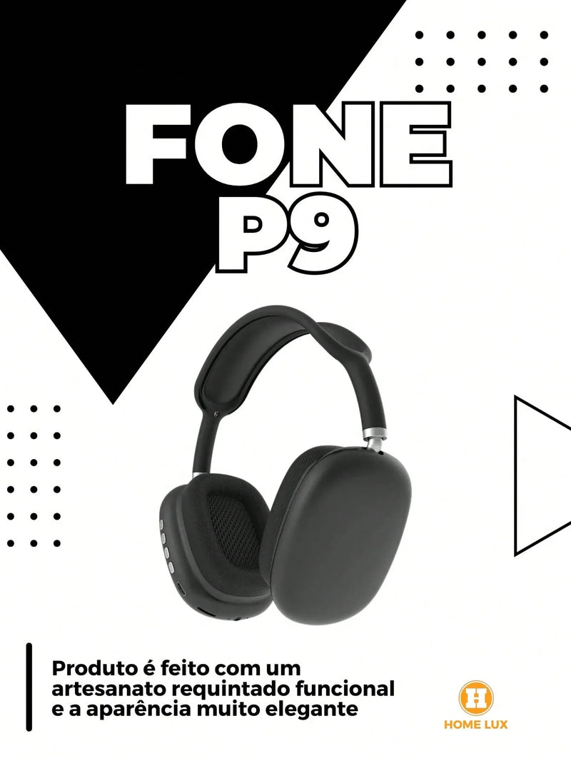 Fone  de ouvido Sem Fio Extra Bass P9 Air Top Max